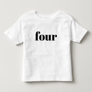 Four - Happy Birthday Shirt for Kids