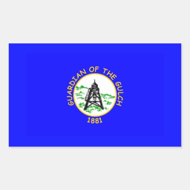 FOUR Helena, Montana Flag Rectangular Sticker (Front)