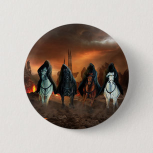 Four Horsemen Of The Apocalypse 6 Cm Round Badge