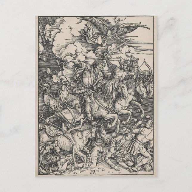 Four Horsemen of the Apocalypse by Durer Postcard (Front)