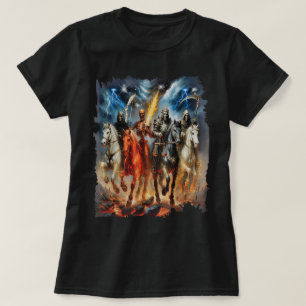 Four Horsemen of the Apocalypse End times Fantasy T-Shirt