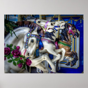 Four Horses Poster