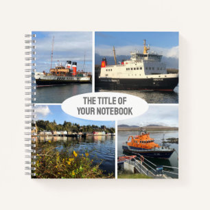Four Images of Scottish Boats & Scenery Notebook
