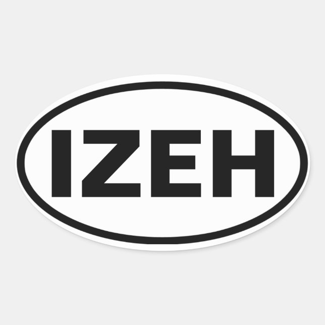 FOUR Izeh Oval Sticker (Front)