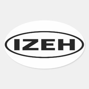 FOUR Izeh Oval Sticker