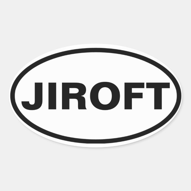 FOUR Jiroft Oval Sticker (Front)