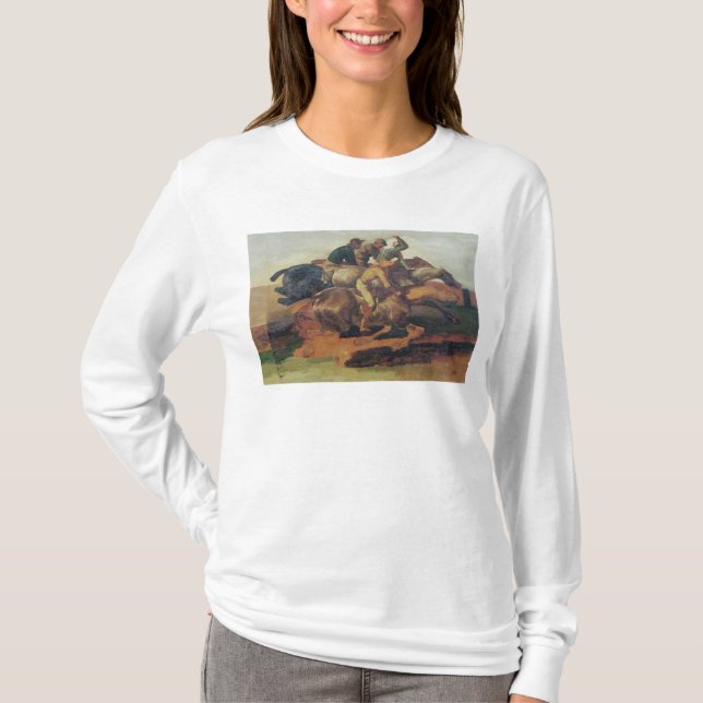 Four Jockeys Galloping T-Shirt (Front)