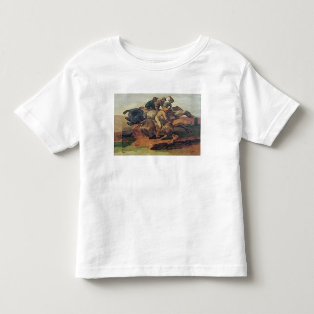 Four Jockeys Galloping Toddler T-Shirt (Front)