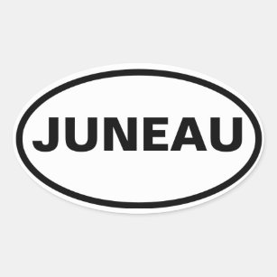 FOUR Juneau, Alaska Oval Sticker
