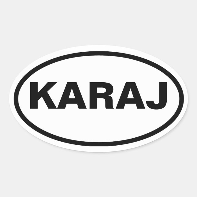 FOUR Karaj Oval Sticker (Front)
