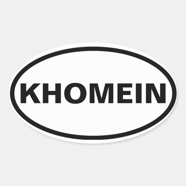FOUR Khomein Oval Sticker (Front)
