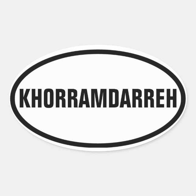FOUR Khorramdarreh Oval Sticker (Front)