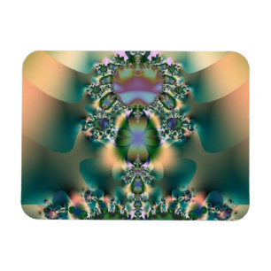 Four Leaf Clover Abstract Necklace Magnet