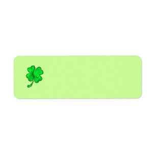 FOUR LEAF CLOVER Address Label Return Address Label