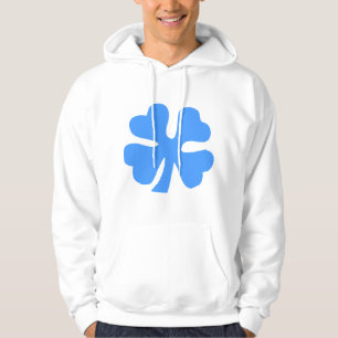 Four Leaf Clover - Baby Blue Hoodie