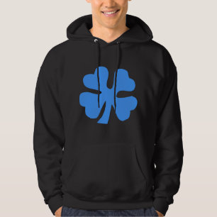 Four Leaf Clover - Baby Blue Hoodie