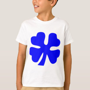 Four Leaf Clover - Blue T-Shirt