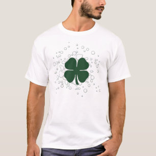four leaf clover. bubbles. T-Shirt