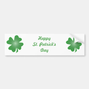 Four Leaf Clover Bumper Sticker