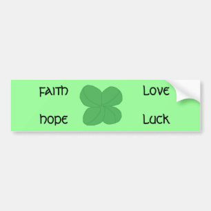 Four-leaf Clover - bumper sticker