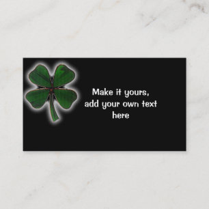 Four leaf clover business cards