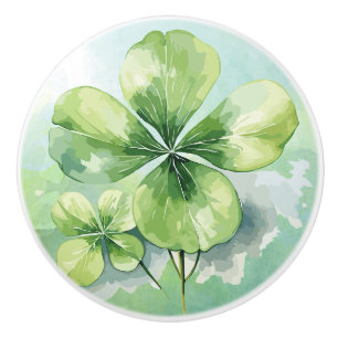 Four Leaf Clover Ceramic Pull