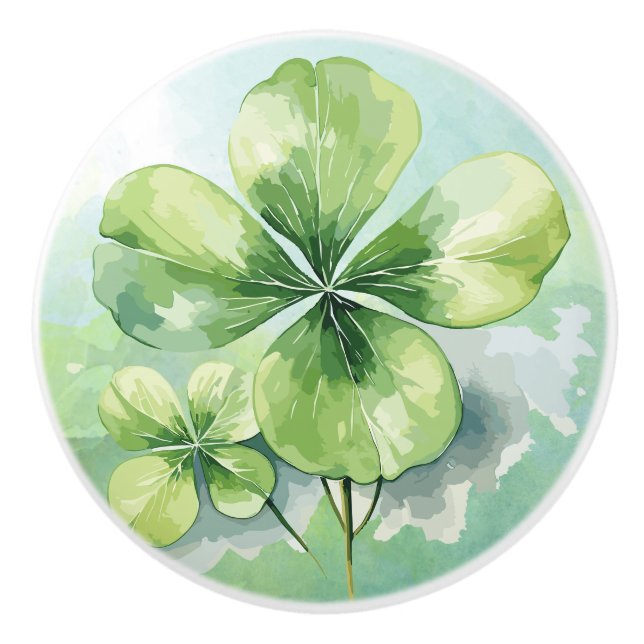 Four Leaf Clover Ceramic Pull (Front)