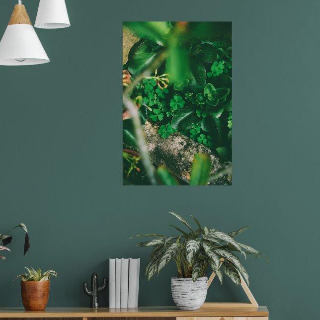 Four Leaf Clover Charm Poster (Living Room 1)