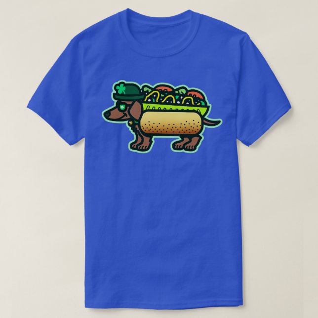 Four Leaf Clover Chicago Dog TShirt (Design Front)