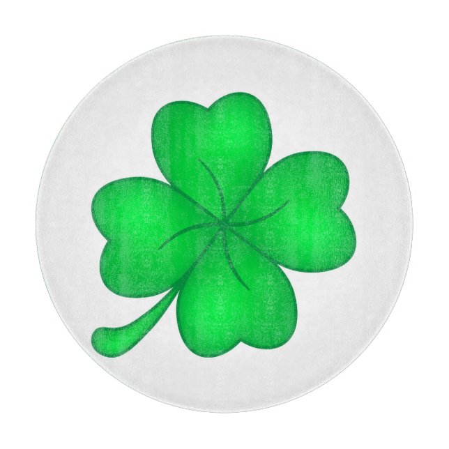 four-leaf clover cutting board (Front)