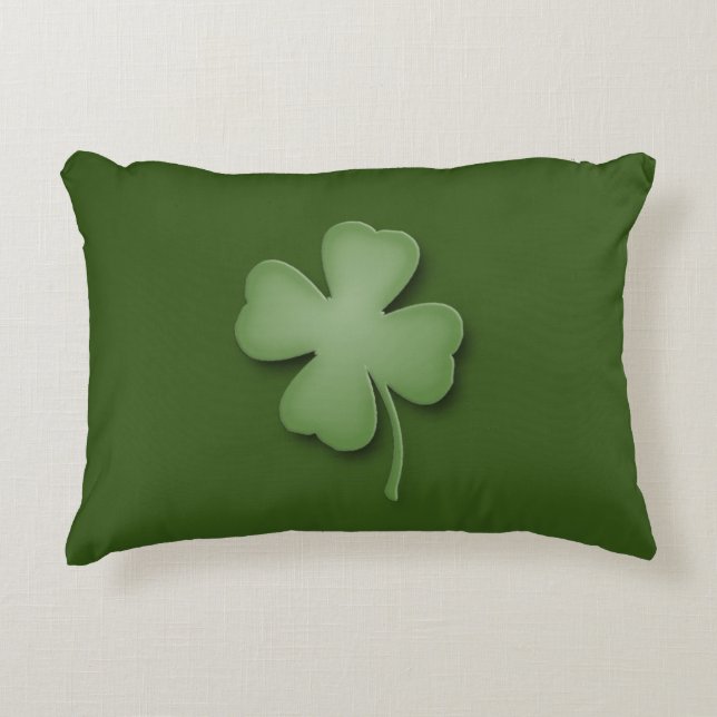 Four Leaf Clover Decorative Cushion (Front)