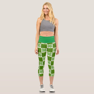 Four Leaf Clover High Waisted Capris
