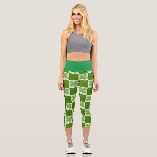 Four Leaf Clover High Waisted Capris (Front)