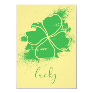 Four Leaf Clover Invitations & Announcements | Zazzle AU