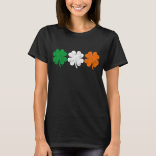 Four Leaf Clover Irish Flag T-Shirt