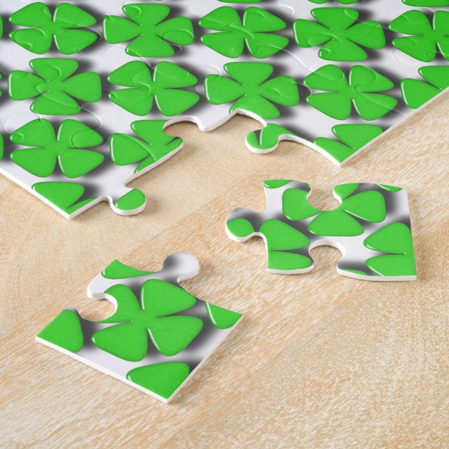 Four Leaf Clover Jigsaw Puzzle (Side)
