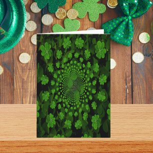 Four Leaf Clover Kaleidoscope Card