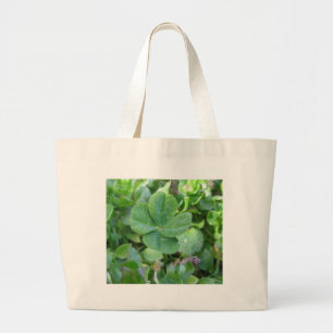 Four Leaf Clover Large Tote Bag