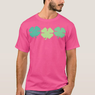 Four Leaf Clover Lucky Design Saint Patricks Day   T-Shirt