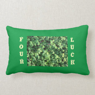 Four-leaf clover lumbar pillow