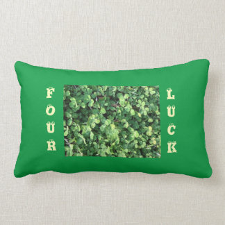 Four-leaf clover lumbar pillow