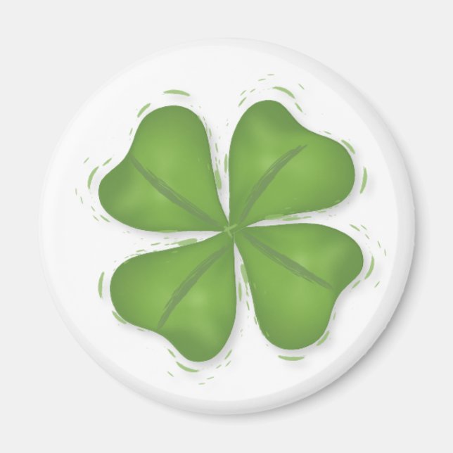 Four Leaf Clover Magnet (Front)