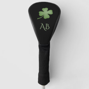 Four Leaf Clover Monogrammed Golf Head Cover