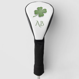 Four Leaf Clover Monogrammed Golf Head Cover