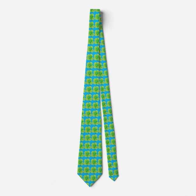 Four Leaf Clover Neck Tie (Front)
