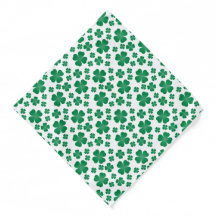 Four Leaf Clover Pattern Green