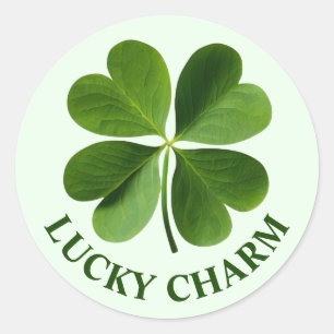 Four Leaf Clover Personalised Message Stickers