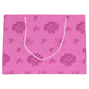 Four-Leaf Clover Pink Large Gift Bag