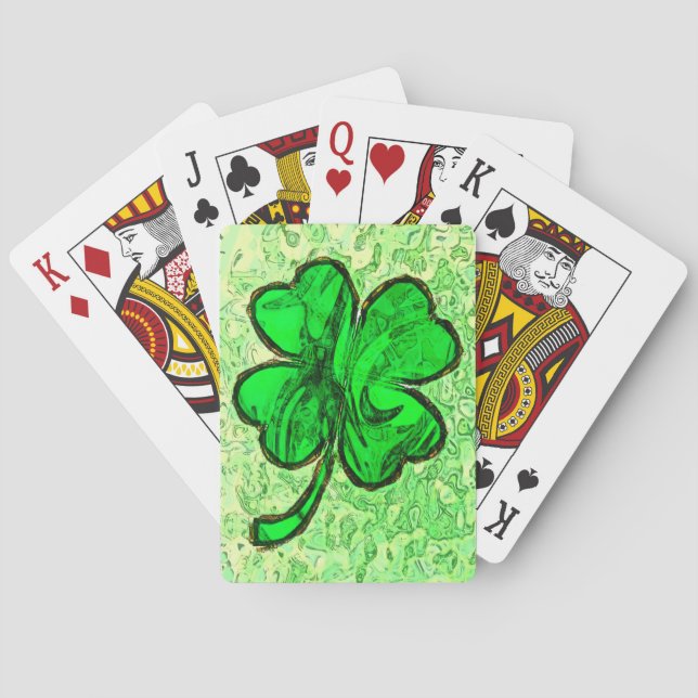 FOUR LEAF CLOVER Playing Cards (Back)