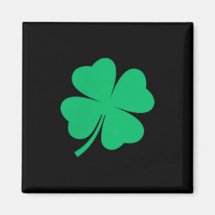 Four leaf clover pocket irish shamrock stpatricks magnet